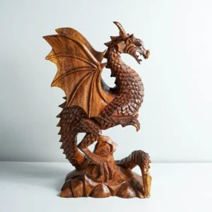Dragon Statue, Dragon Figurine, Mythology Animal, Wood Carving Dragon