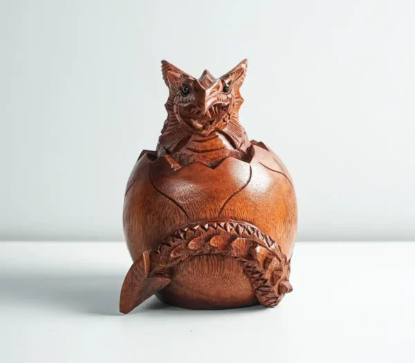 Newborn Dragon Sculpture, Baby Dragon, Egg, Mystical Animal - Image 2