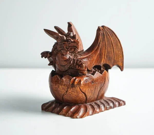 Newborn Dragon Sculpture, Baby Egg, Mystical Animal - Image 3