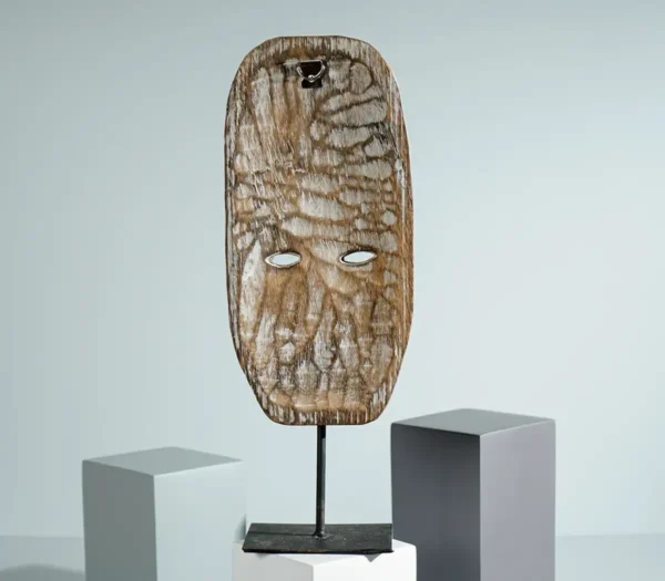 Timor tribal Mask, Wall Art, Handcrafted, Hanging Mask - Image 2