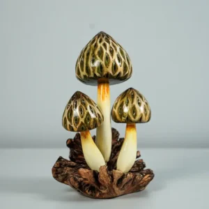 Wild Morel Mushroom Sculpture, Brown Mushroom, Forest, Sculpture
