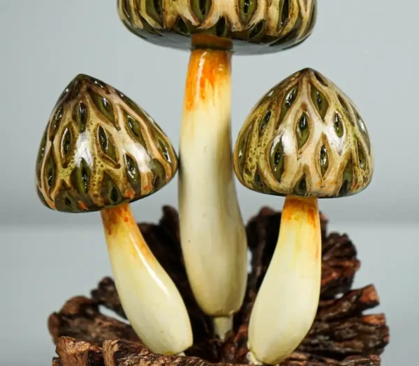 Wild Morel Mushroom Sculpture, Brown Mushroom, Forest, Sculpture - Image 2