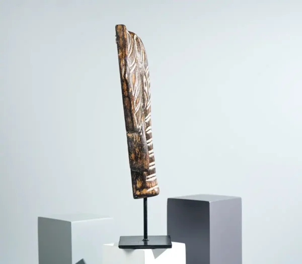 Wooden Traditional Elephant Wall Decor, Elephant on Stand - Image 3