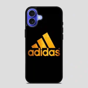 Adidas Black Brown Logo iPhone 16 Case