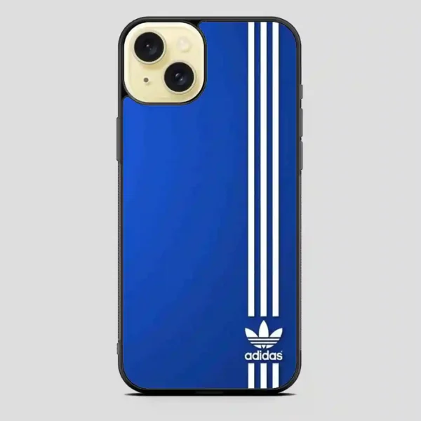 Adidas Blue Line Corner iPhone 15 Plus Case