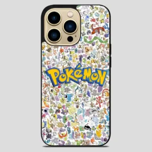 All Pokemon Caracter Collage iPhone 14 Pro Max Case