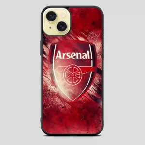 Arsenal Art Wallpaper iPhone 15 Plus Case