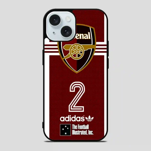 Arsenal Football Club Adidas iPhone 15 Case
