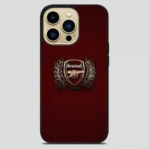 Arsenal Football Club Gold iPhone 14 Pro Max Case
