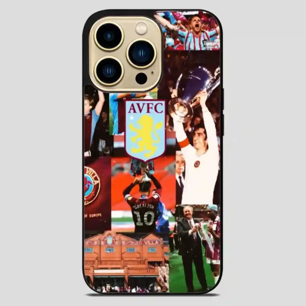 Aston Villa Football Club Vintage iPhone 14 Pro Max Case