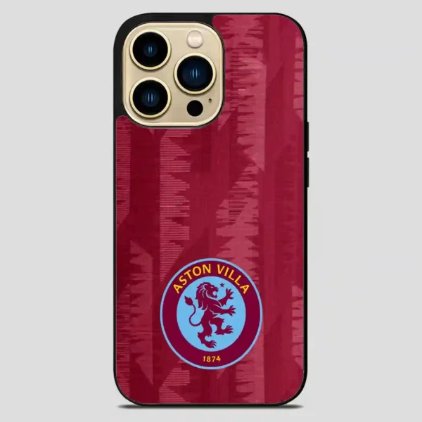 Aston Villa Football Logo iPhone 14 Pro Max Case