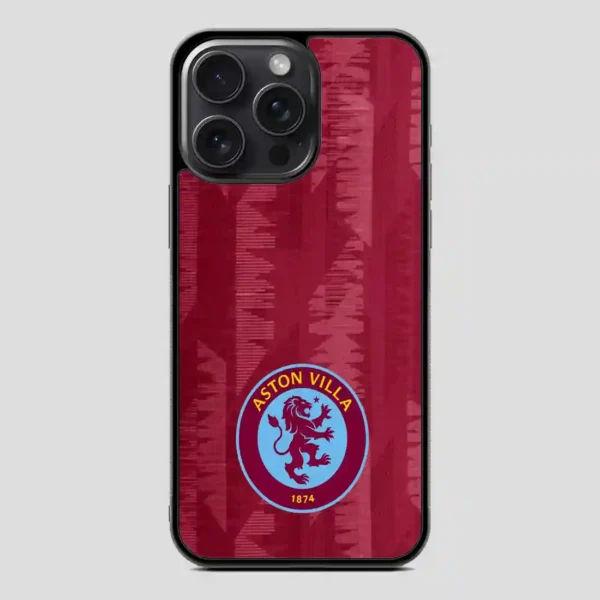 Aston Villa Football Logo iPhone 15 Pro Case
