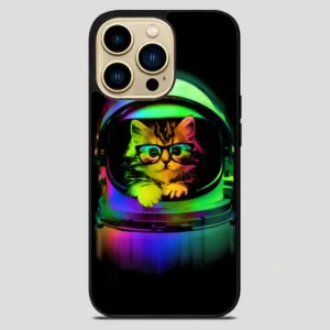 Astronaut Cat Vintage iPhone 14 Pro Max Case
