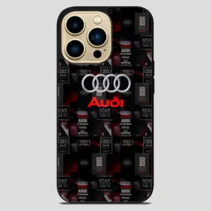 Audi Logo Collage iPhone 14 Pro Max Case