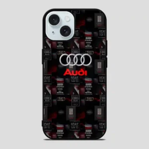 Audi Logo Collage iPhone 15 Case