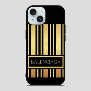 Balenciaga Line Golden iPhone 15 Case