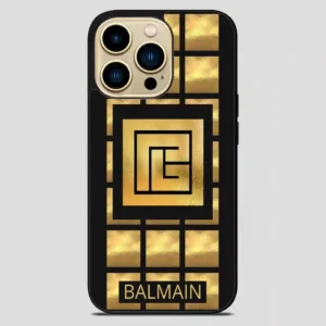 Balmain Paris Golden iPhone 14 Pro Max Case