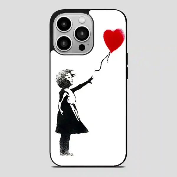 Banksy Balloon Girl iPhone 14 Pro Case