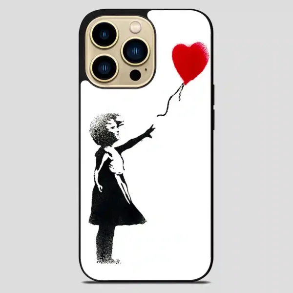 Banksy Balloon Girl iPhone 14 Pro Max Case