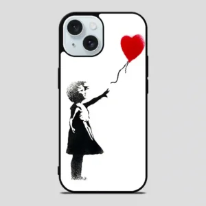 Banksy Balloon Girl iPhone 15 Case