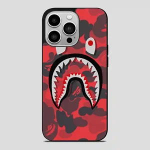 Bape Shark Red iPhone 14 Pro Case
