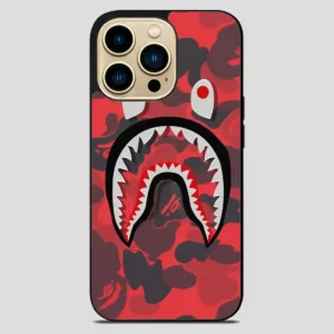 Bape Shark Red iPhone 14 Pro Max Case
