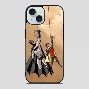 Batman And Robin Retro iPhone 15 Case