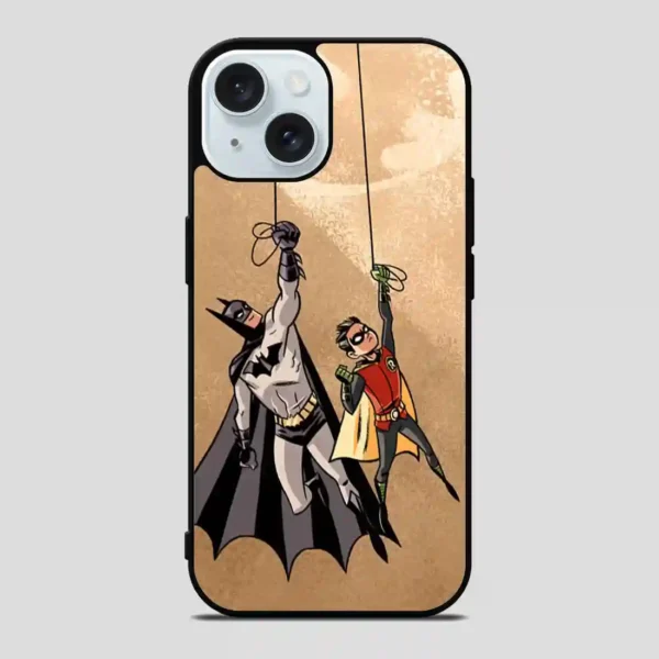 Batman And Robin Retro iPhone 15 Case