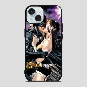 Batman And Wonder Woman Kiss iPhone 15 Case