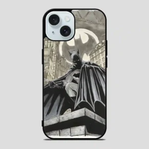 Batman Watercolor Begins iPhone 15 Case