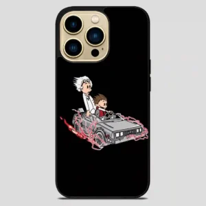 Battlestar Galactica Calvin And Hobbes iPhone 14 Pro Max Case