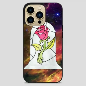 Beauty And The Beast Flower Galaxy iPhone 14 Pro Max Case