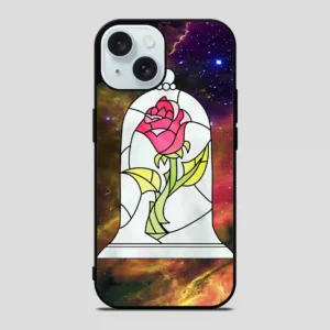 Beauty And The Beast Flower Galaxy iPhone 15 Case