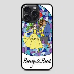Beauty And The Beast Stayned Glass iPhone 15 Pro Case
