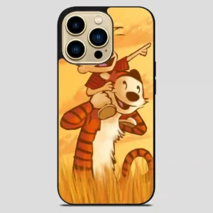 Calvin And Hobbes Friends Funny iPhone 14 Pro Max Case
