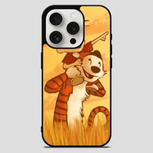Calvin And Hobbes Friends Funny iPhone 15 Pro Max Case