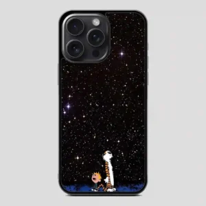 Calvin And Hobbes Galaxy iPhone 15 Pro Case