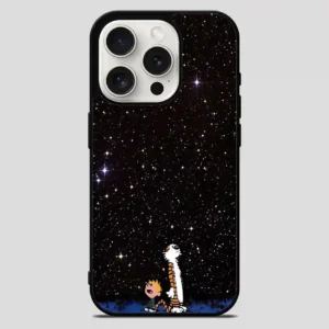 Calvin And Hobbes Galaxy iPhone 15 Pro Max Case