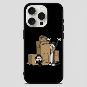 Calvin And Hobbes Harry Potter Hogwartz iPhone 15 Pro Max Case