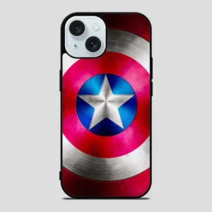 Captain America Shield Inspired iPhone 15 Case