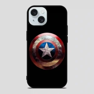 Captain America Shield Retro iPhone 15 Case