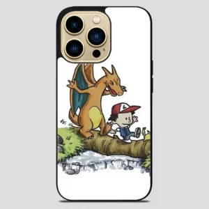 Captain Cal And A Tiger Named Hobbes iPhone 14 Pro Max Case