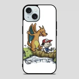 Captain Cal And A Tiger Named Hobbes iPhone 15 Case