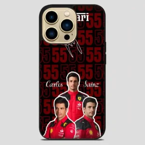 Carlos Sainz Ferrari iPhone 14 Pro Max Case