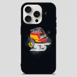 Carlos Sainz Sr Helmet iPhone 15 Pro Max Case