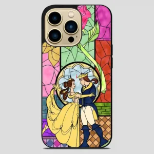 Cartoon Beauty And The Beast Best Friend Prince And Princess iPhone 14 Pro Max Case