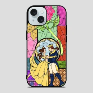 Cartoon Beauty And The Beast Best Friend Prince And Princess iPhone 15 Case