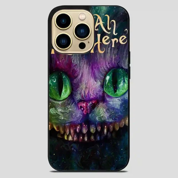 Cat Alice In Wonderland Colorful iPhone 14 Pro Max Case