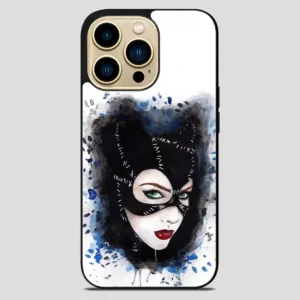 Catwoman Art Print Watercolor iPhone 14 Pro Max Case