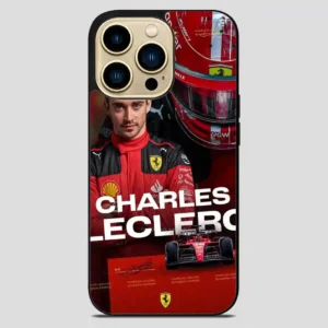 Charles Leclerc Car Collage iPhone 14 Pro Max Case